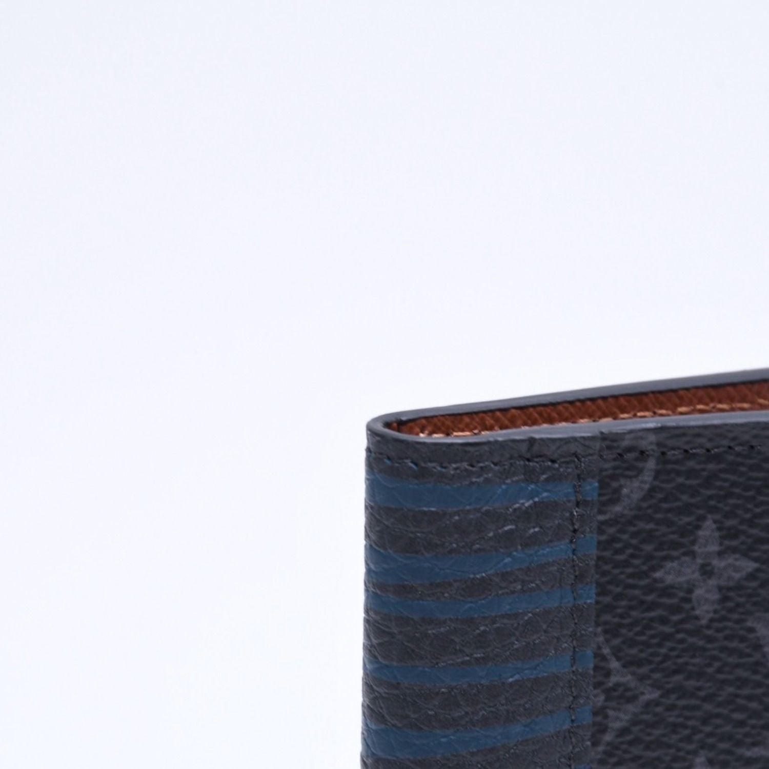 Louis Vuitton Card Case Monogram Eclipse Touchwork Pocket Organizer Black Gray — view 6