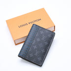 Louis Vuitton Card Case Monogram Eclipse Touchwork Pocket Organizer Black Gray