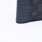 Louis Vuitton Card Case Monogram Eclipse Touchwork Pocket Organizer Black Gray — view 7