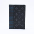 Louis Vuitton Card Case Monogram Eclipse Touchwork Pocket Organizer Black Gray — view 2