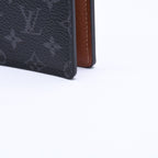 Louis Vuitton Card Case Monogram Eclipse Touchwork Pocket Organizer Black Gray — view 5