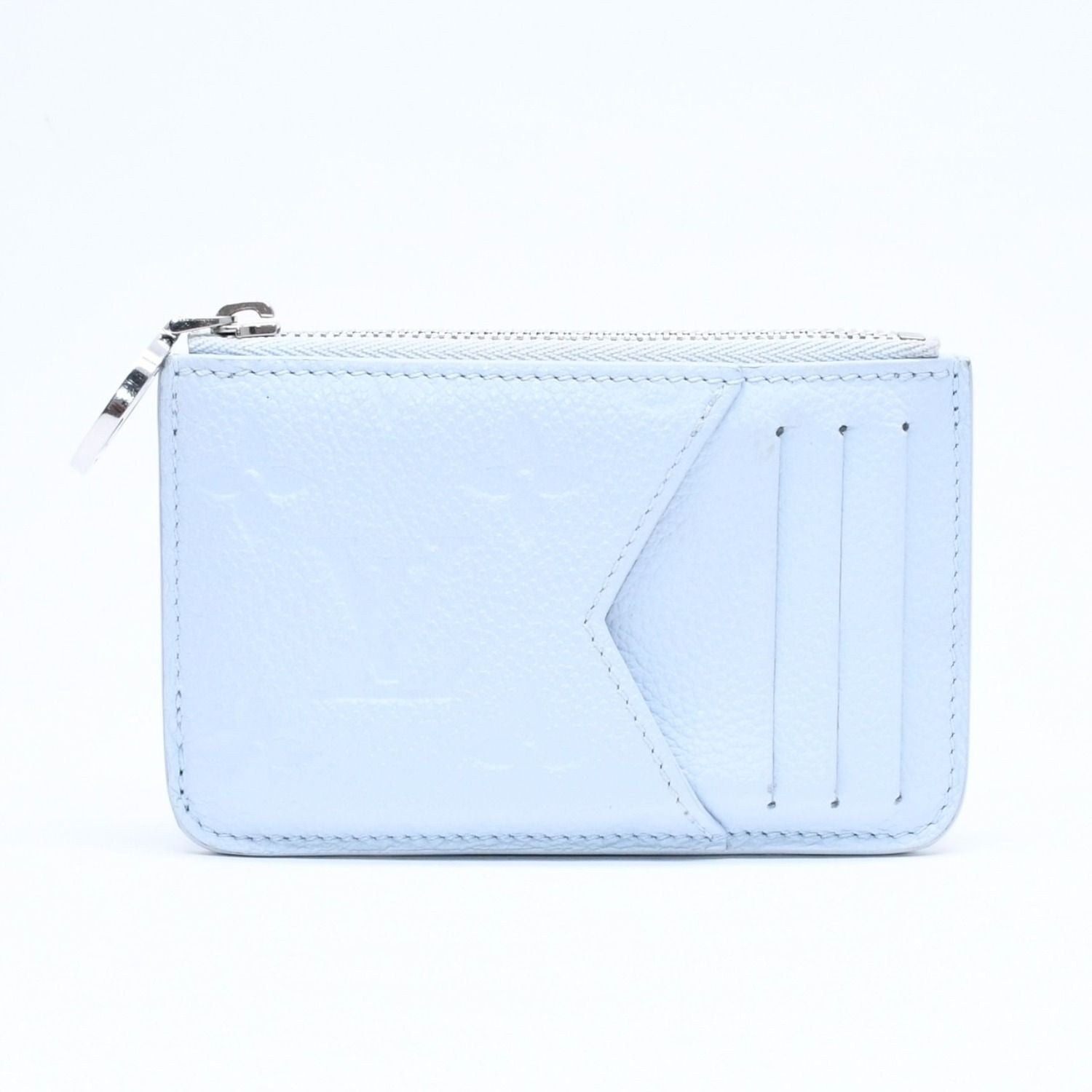 Louis Vuitton Card Case Romy Coin Purse Monogram Empreinte Light Blue — view 2