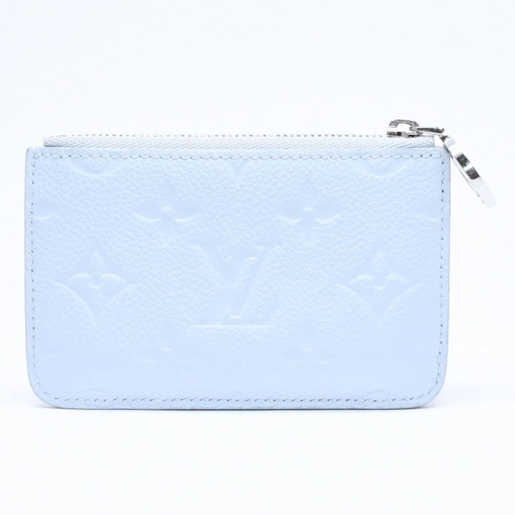Louis Vuitton Card Case Romy Coin Purse Monogram Empreinte Light Blue — view 3