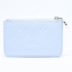 Louis Vuitton Card Case Romy Coin Purse Monogram Empreinte Light Blue — view 3
