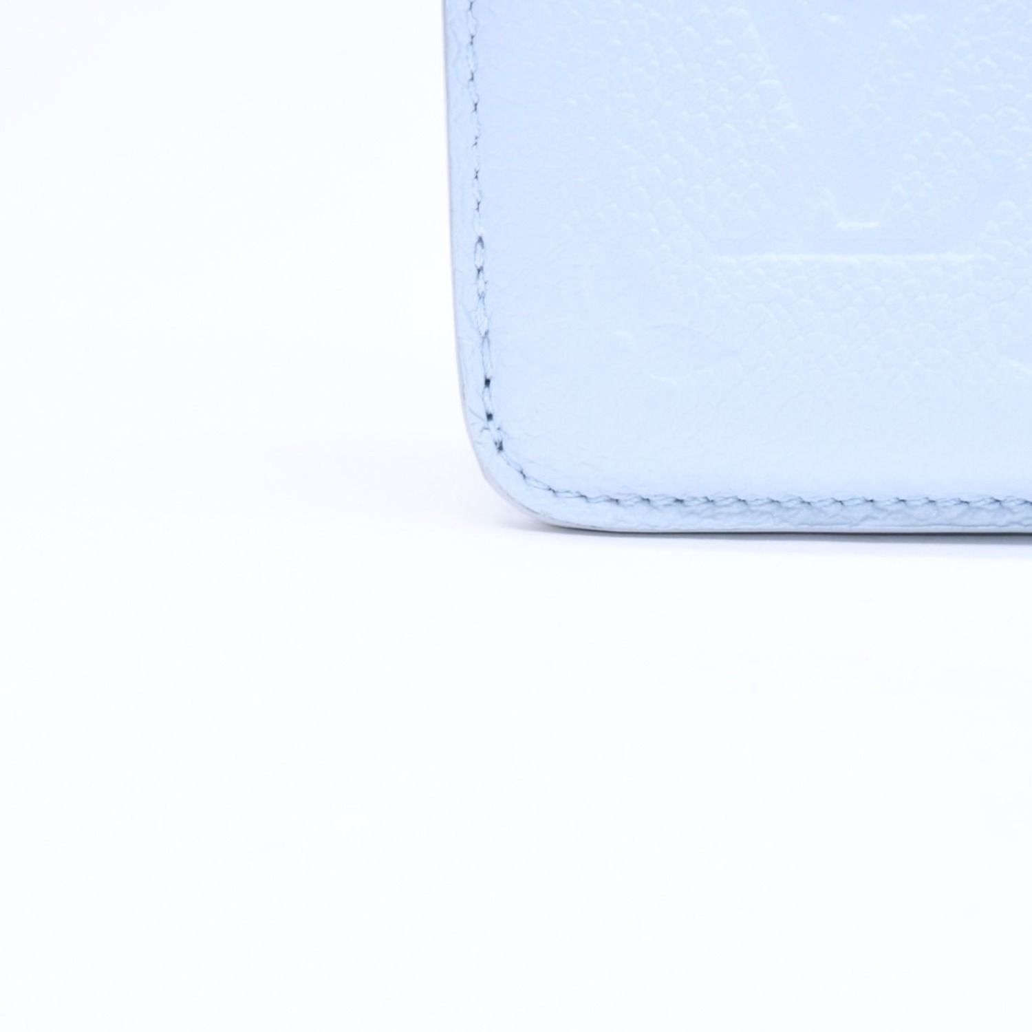 Louis Vuitton Card Case Romy Coin Purse Monogram Empreinte Light Blue — view 7