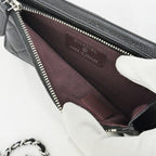 Chanel Chain Phone Case Shoulder Bag Quilted Black Silver — view 7