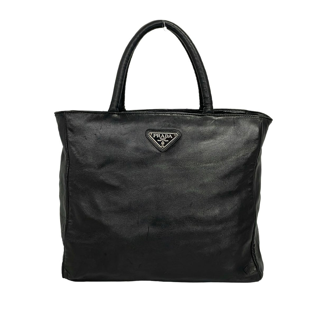 Prada Handbag Black Leather