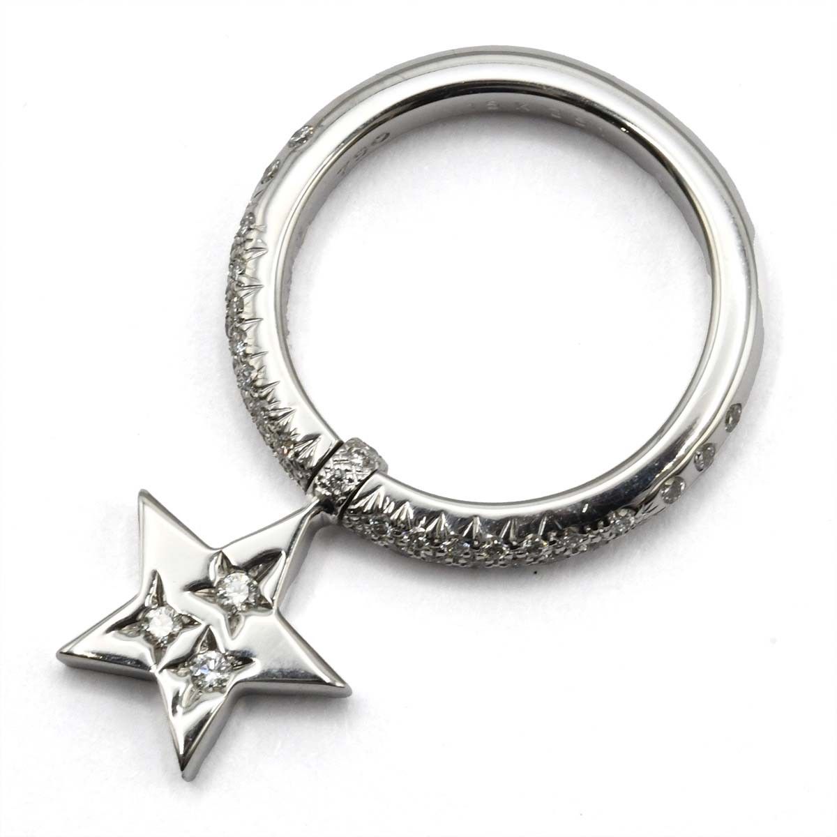 Chanel Ring Comet Star Swing Drop Pave Diamond — view 4