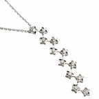 Chanel Comet Diamond Necklace 41 18k White Gold 750 Star — view 3