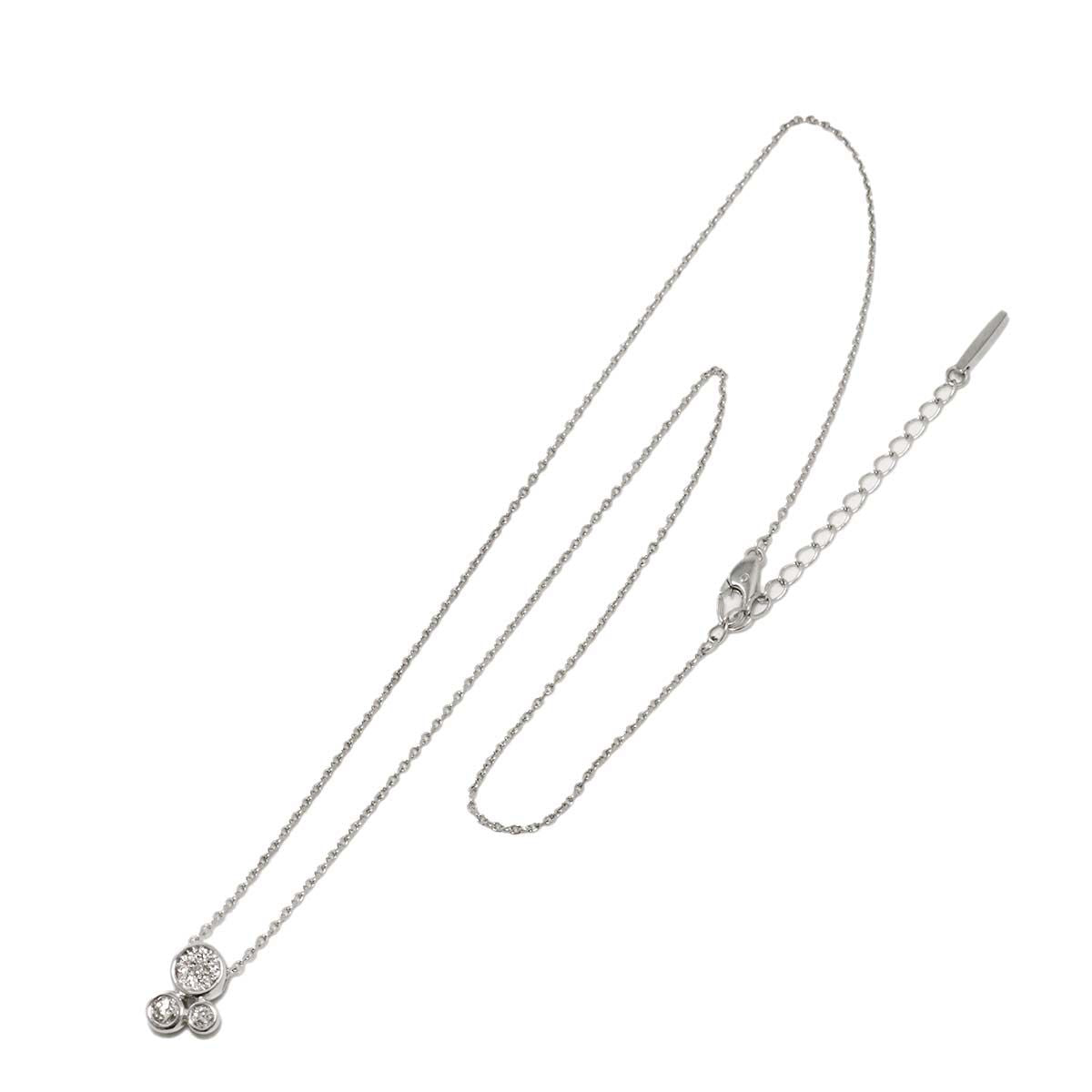 Celine Diamond Necklace 42 18k White Gold — view 2