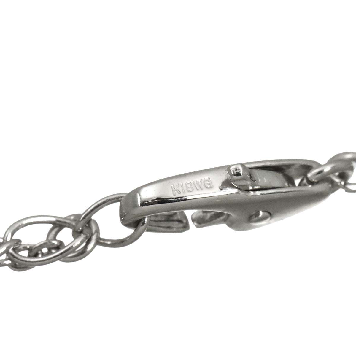 Celine Diamond Necklace 42 18k White Gold — view 7