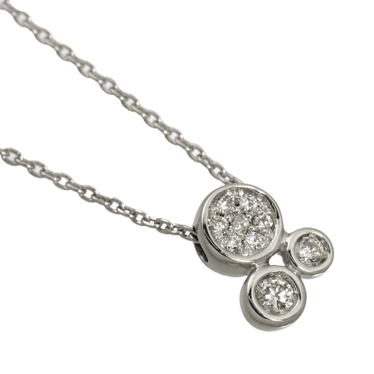 Celine Diamond Necklace 42 18k White Gold — view 3