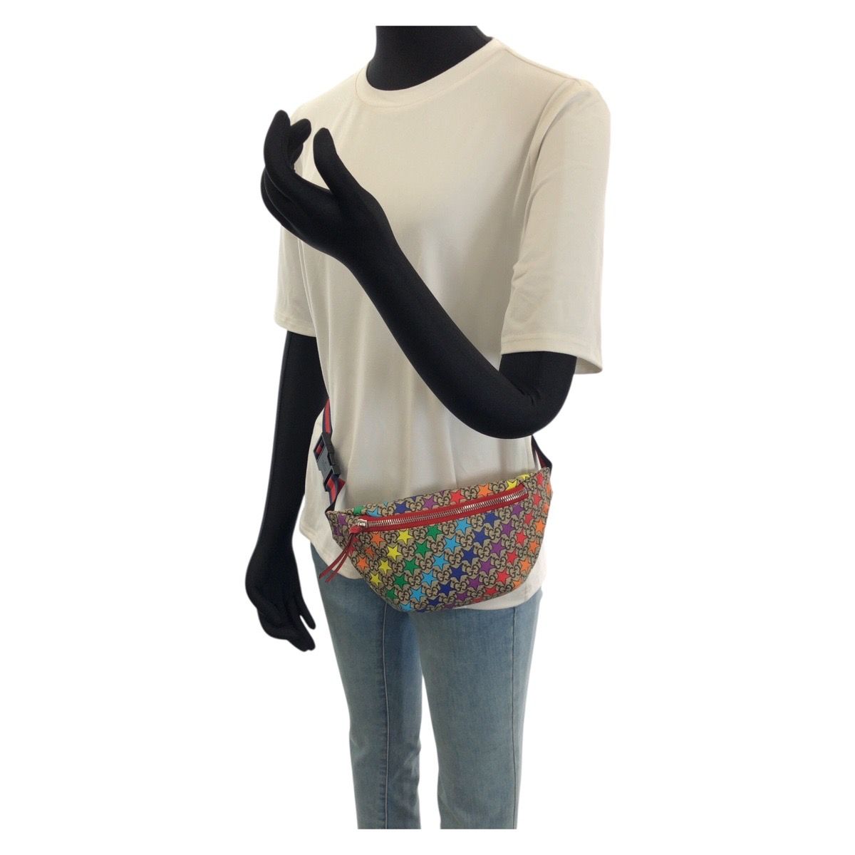 Gucci Children's Kids Beige Multicolor GG Supreme Canvas Belt Bag — view 7