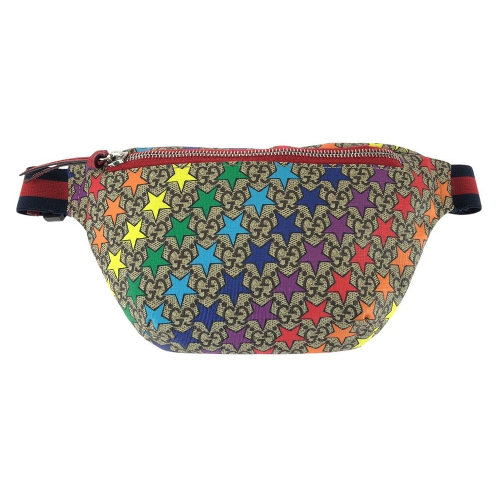 Gucci Children's Kids Beige Multicolor GG Supreme Canvas Belt Bag