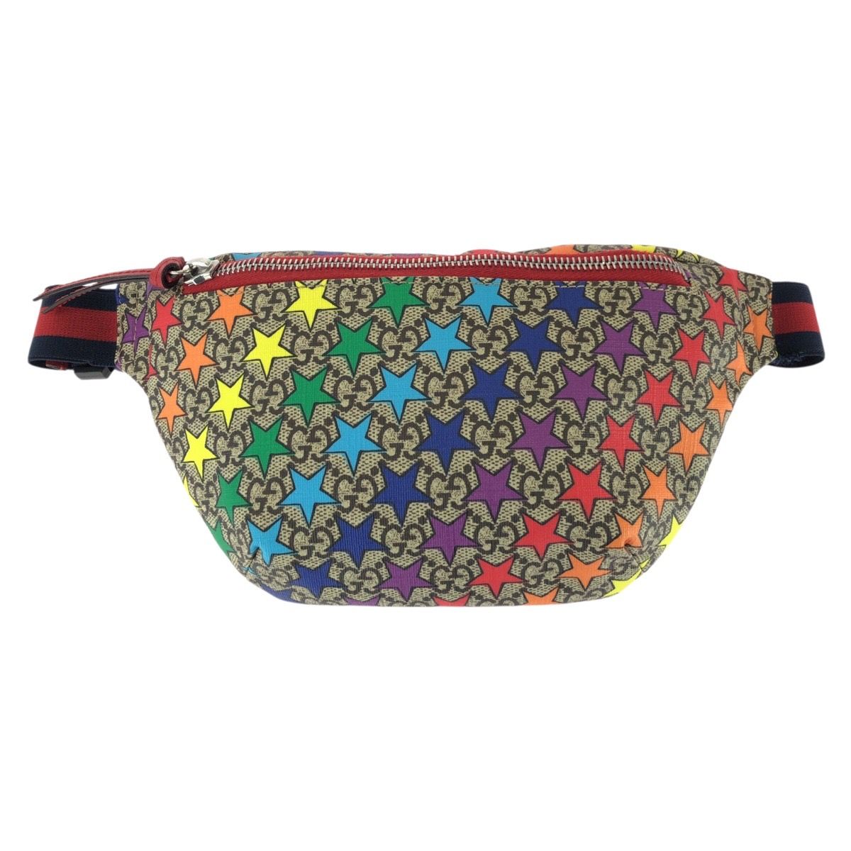 Gucci Children's Kids Beige Multicolor GG Supreme Canvas Belt Bag