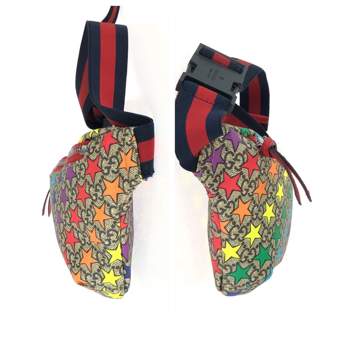 Gucci Children's Kids Beige Multicolor GG Supreme Canvas Belt Bag — view 8