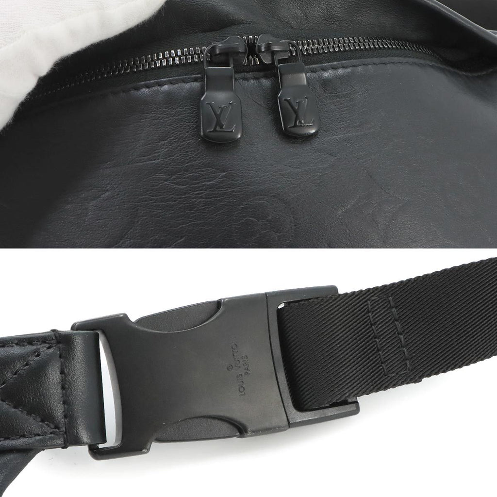 Louis Vuitton Monogram Shadow Discovery Bum Bag Leather Noir — view 8