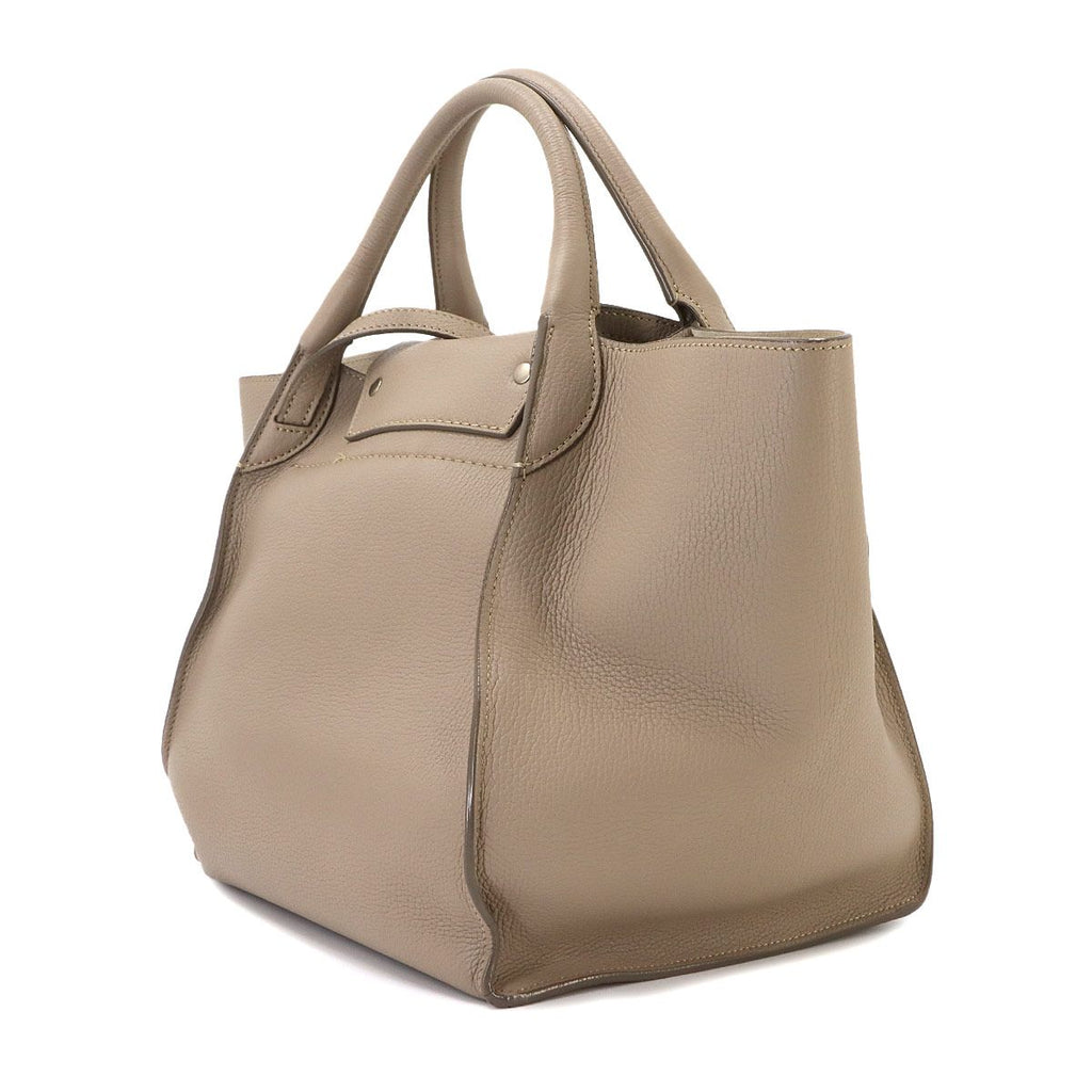 Celine Big Bag Small with Long Strap 2-Way Bag Leather Beige — view 4