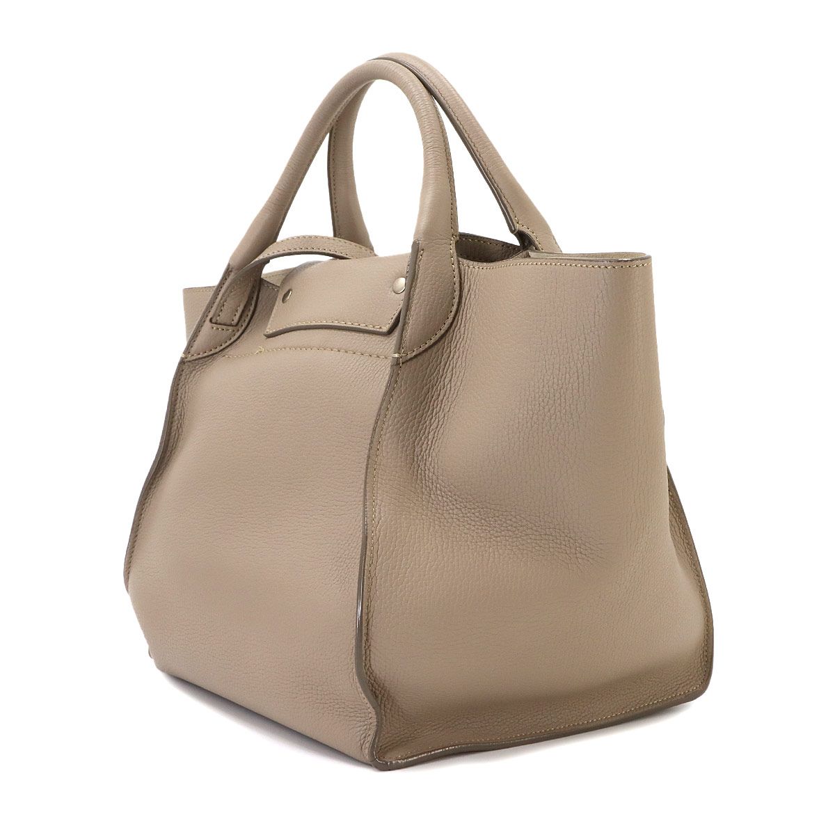 Celine Big Bag Small with Long Strap 2-Way Bag Leather Beige — view 4