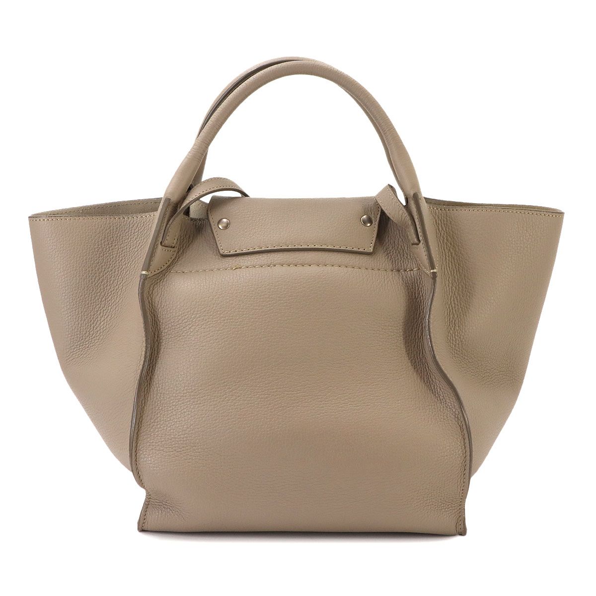Celine Big Bag Small with Long Strap 2-Way Bag Leather Beige — view 3