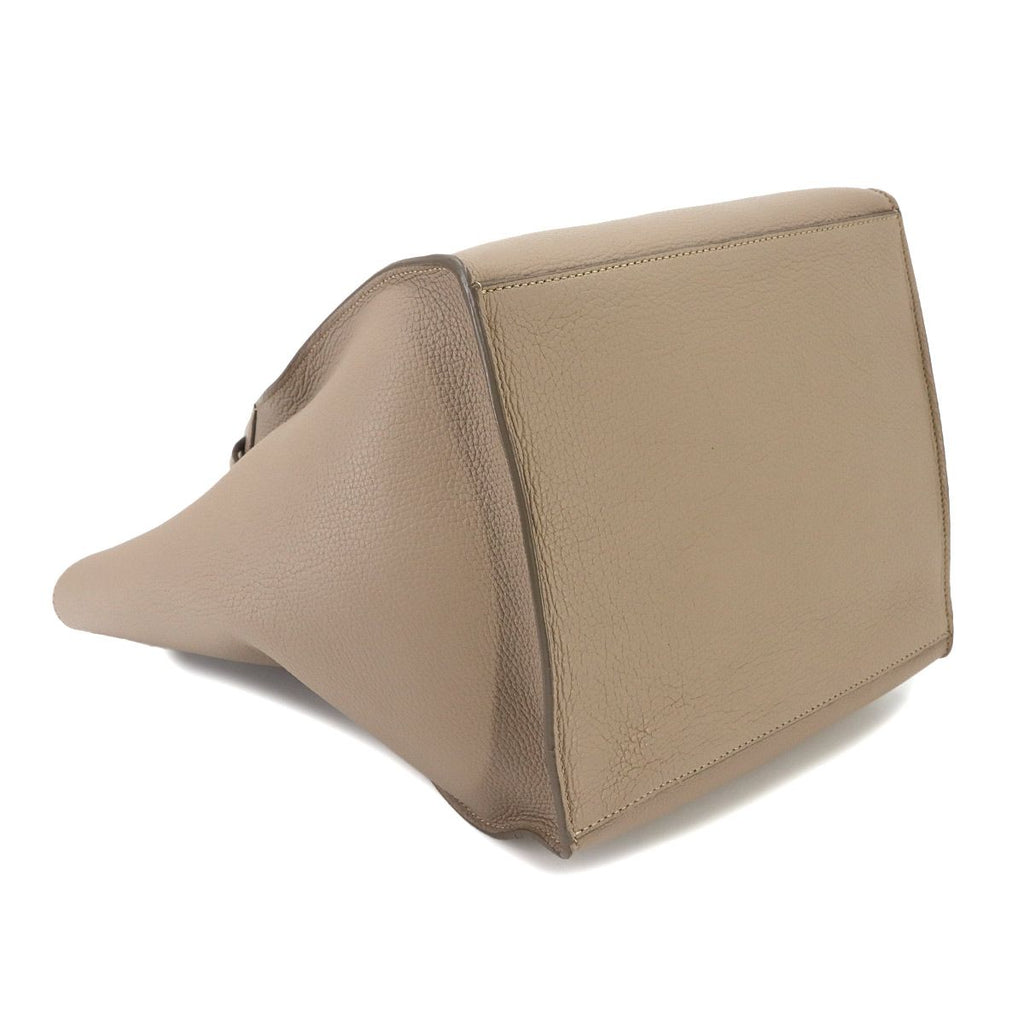 Celine Big Bag Small with Long Strap 2-Way Bag Leather Beige — view 5