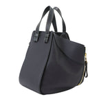 Loewe Hammock Small 2-Way Bag Leather Navy Black — view 3