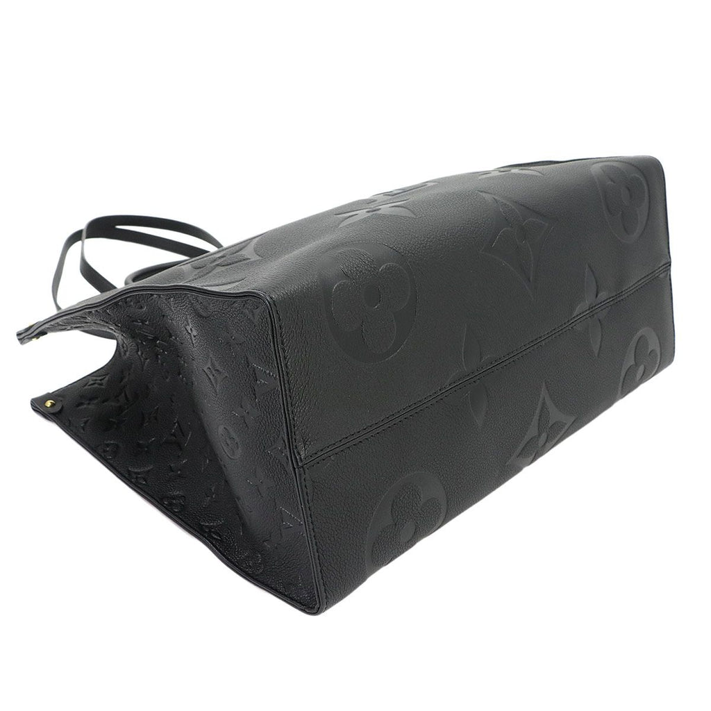 Louis Vuitton Monogram Empreinte On The Go GM 2-Way Tote Shoulder Bag Black — view 5