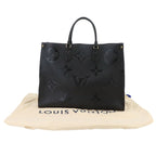Louis Vuitton Monogram Empreinte On The Go GM 2-Way Tote Shoulder Bag Black — view 2