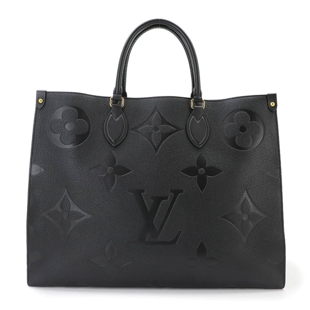 Louis Vuitton Monogram Empreinte On The Go GM 2-Way Tote Shoulder Bag Black — view 3