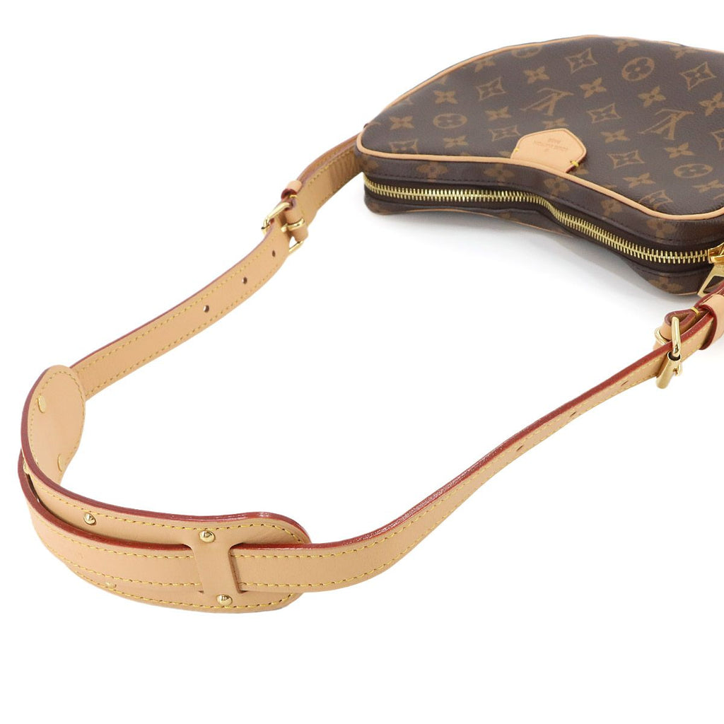 Louis Vuitton Monogram Croissant Shoulder Bag Brown Gold — view 6