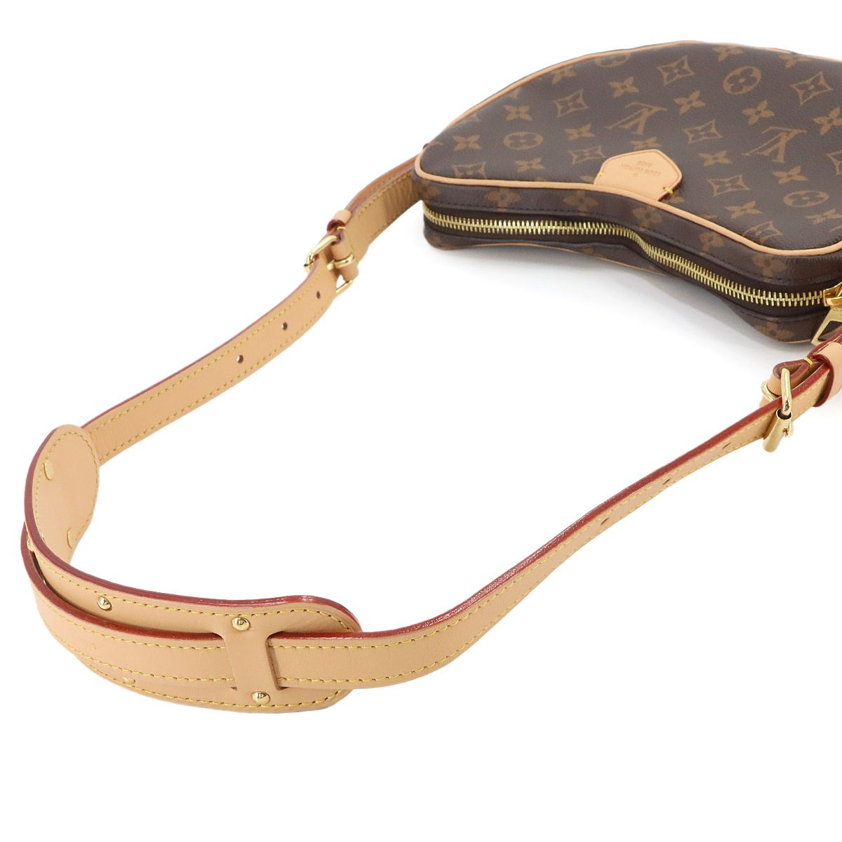 Louis Vuitton Monogram Croissant Shoulder Bag Brown Gold — view 6