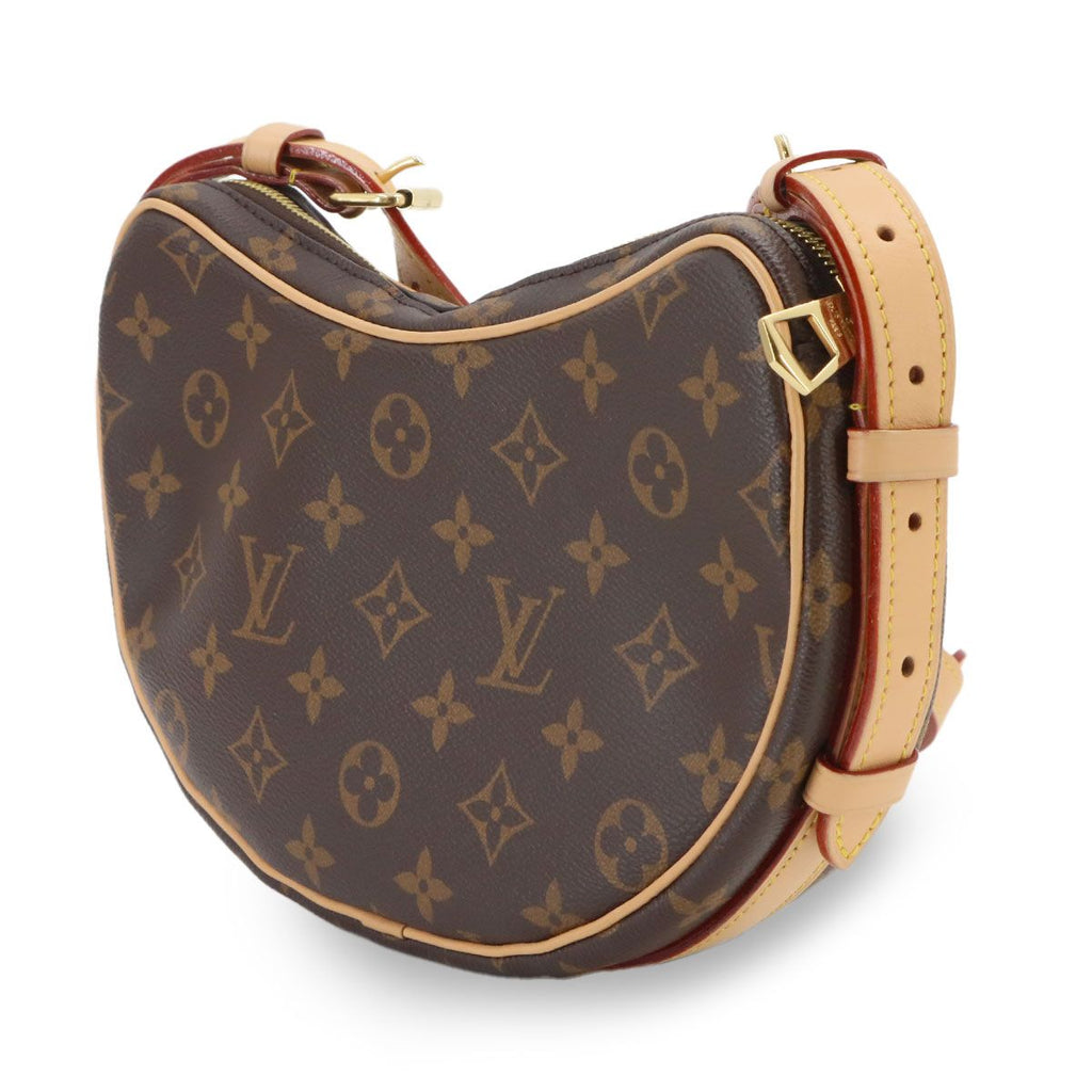 Louis Vuitton Monogram Croissant Shoulder Bag Brown Gold — view 4