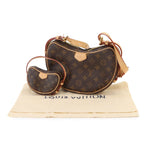 Louis Vuitton Monogram Croissant Shoulder Bag Brown Gold — view 2