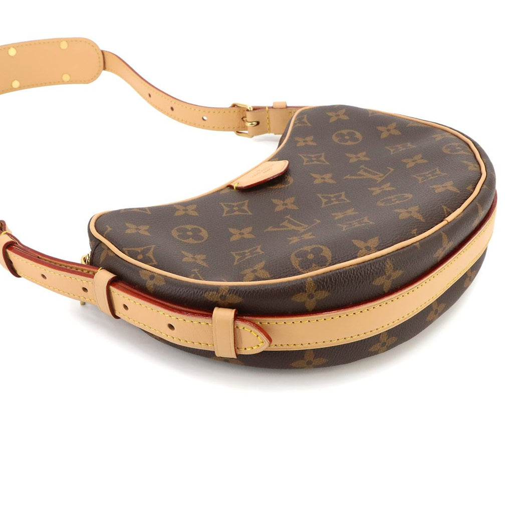 Louis Vuitton Monogram Croissant Shoulder Bag Brown Gold — view 5