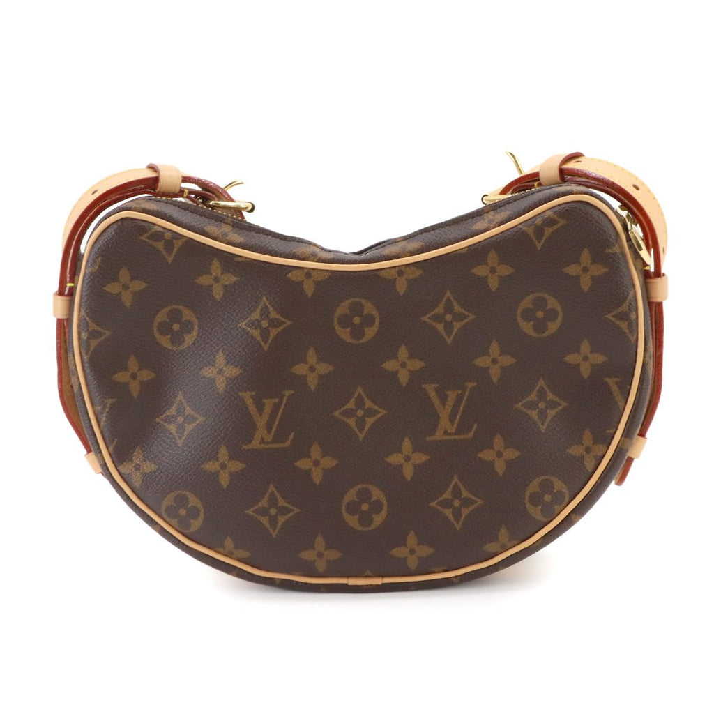 Louis Vuitton Monogram Croissant Shoulder Bag Brown Gold — view 3