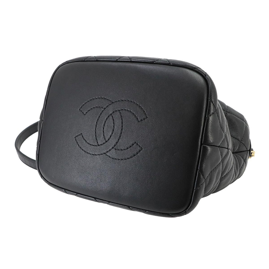 Chanel 19 Quilted Hobo 2-Way Hand Chain Shoulder Bag Lambskin Black — view 4