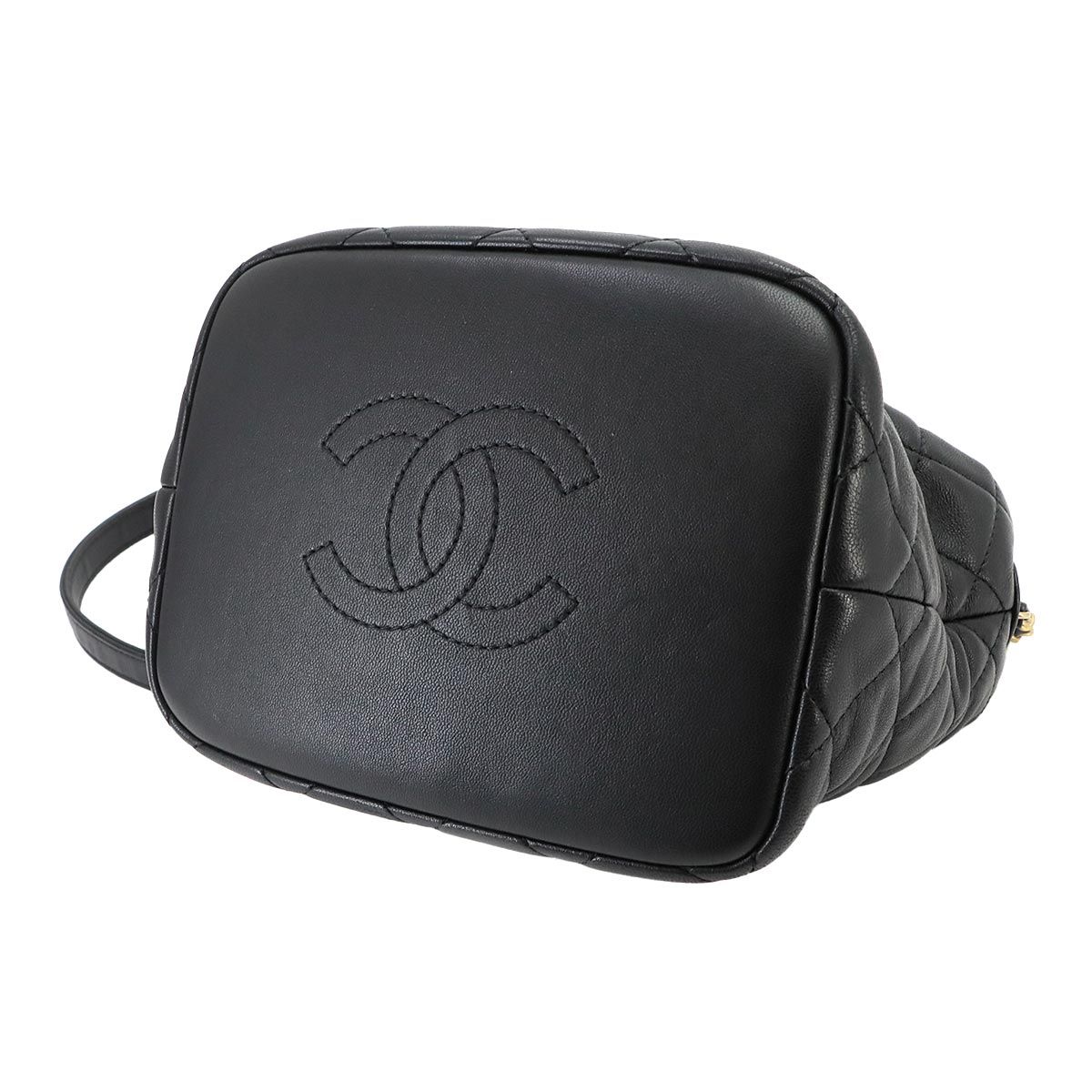 Chanel 19 Quilted Hobo 2-Way Hand Chain Shoulder Bag Lambskin Black — view 4