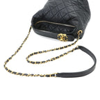 Chanel 19 Quilted Hobo 2-Way Hand Chain Shoulder Bag Lambskin Black — view 5