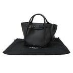 Celine Big Bag Small with Long Strap 2-Way Bag Leather Black — view 2