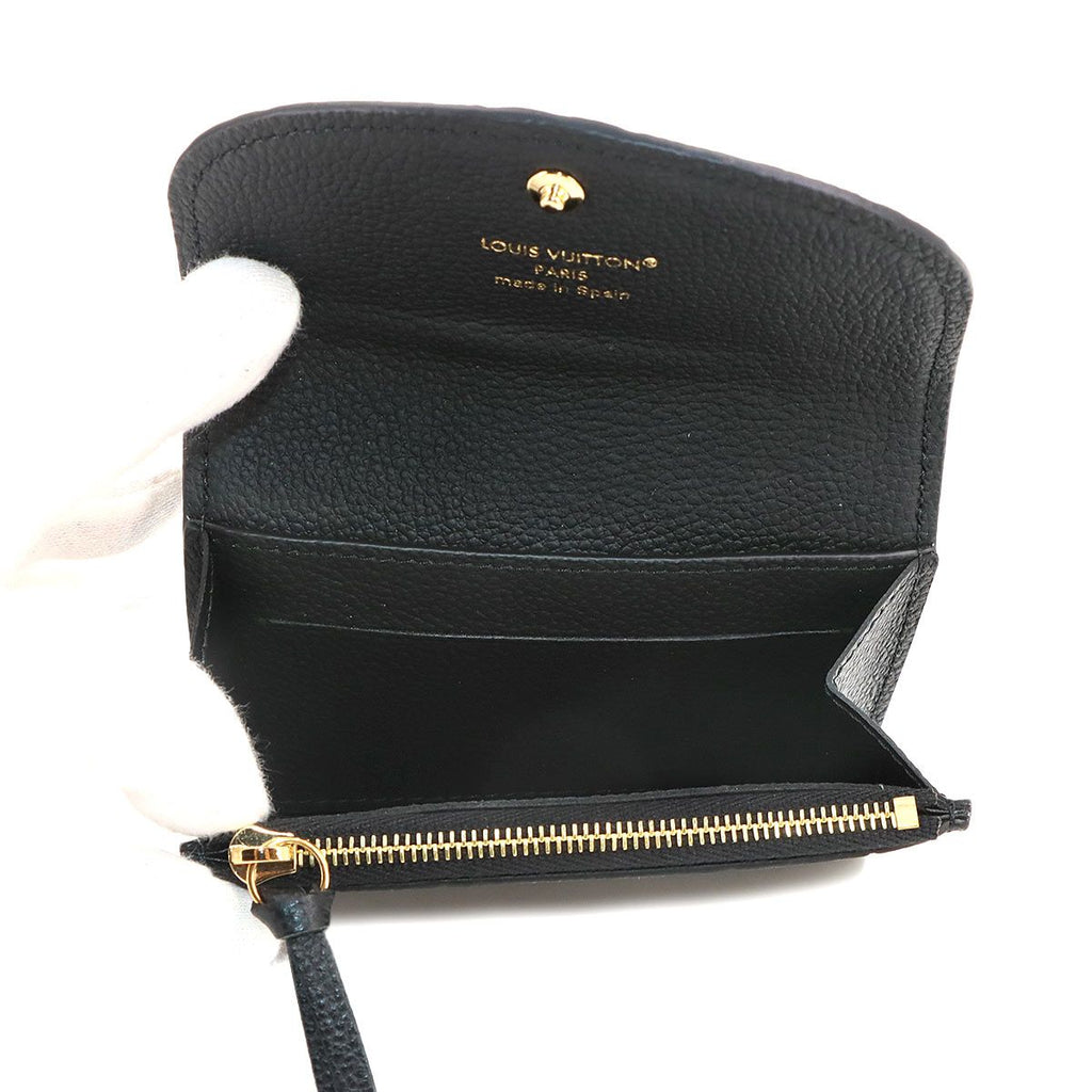 Louis Vuitton Monogram Empreinte Porte Monnaie Rosalie Bifold Wallet Noir — view 7