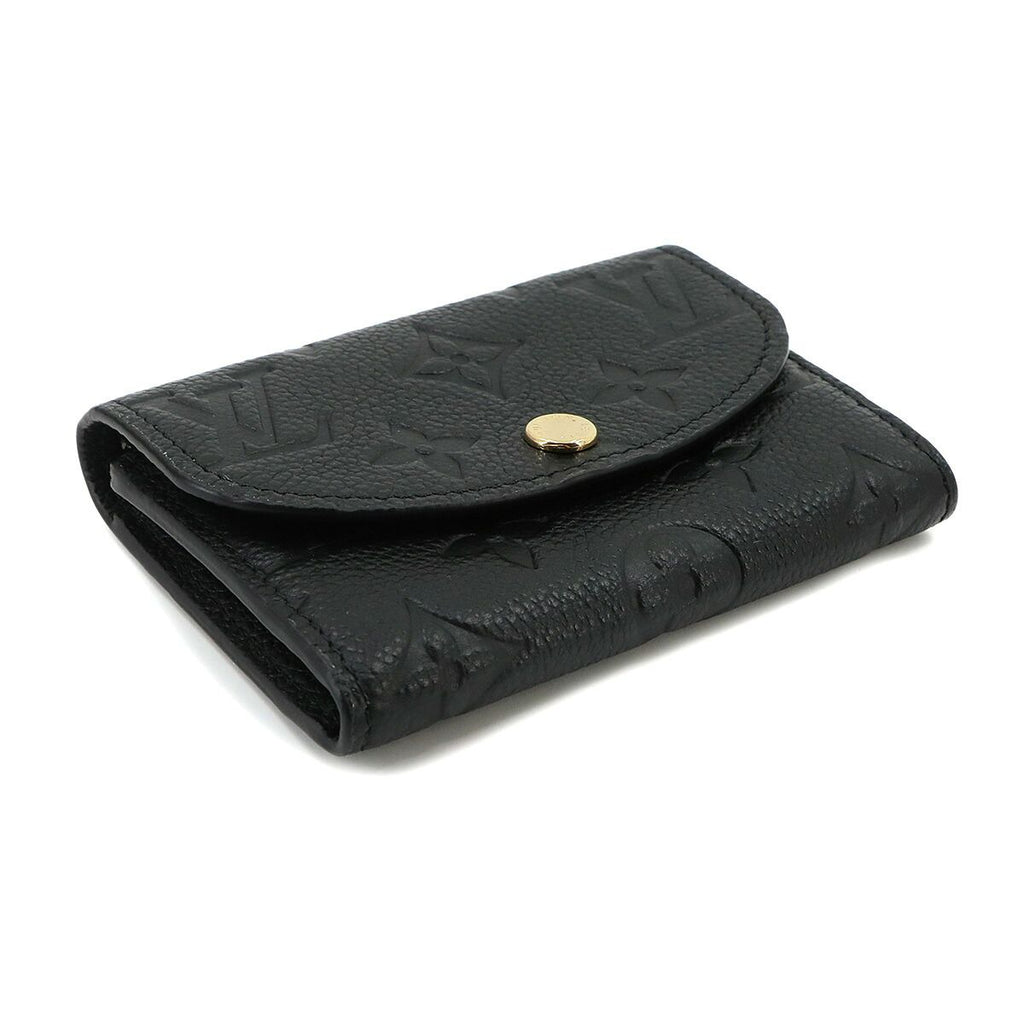 Louis Vuitton Monogram Empreinte Porte Monnaie Rosalie Bifold Wallet Noir — view 4