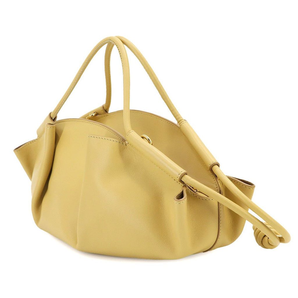 Loewe Paseo Small 2-Way Bag Leather Yellow Gold — view 4