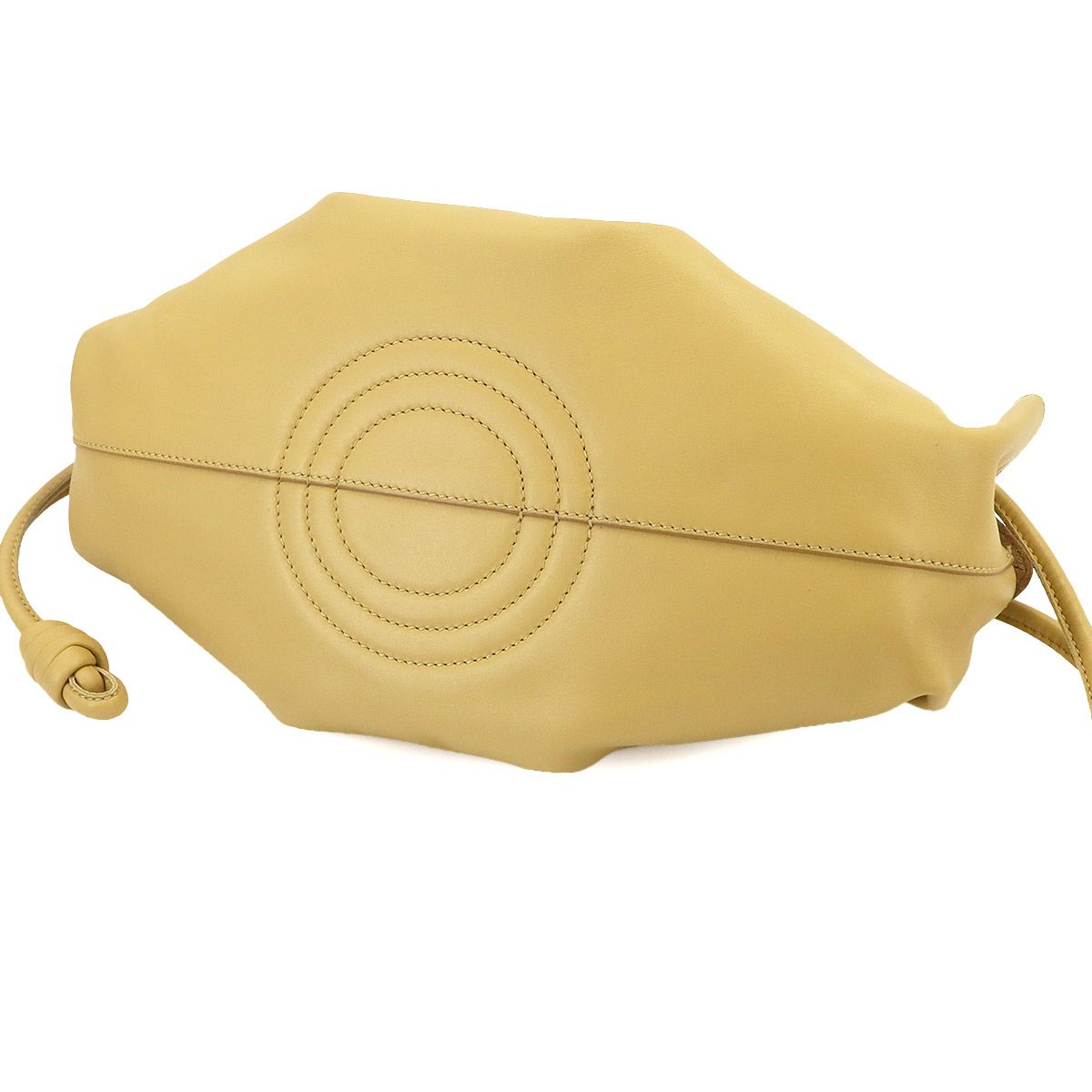 Loewe Paseo Small 2-Way Bag Leather Yellow Gold — view 5
