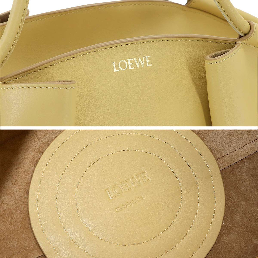 Loewe Paseo Small 2-Way Bag Leather Yellow Gold — view 8