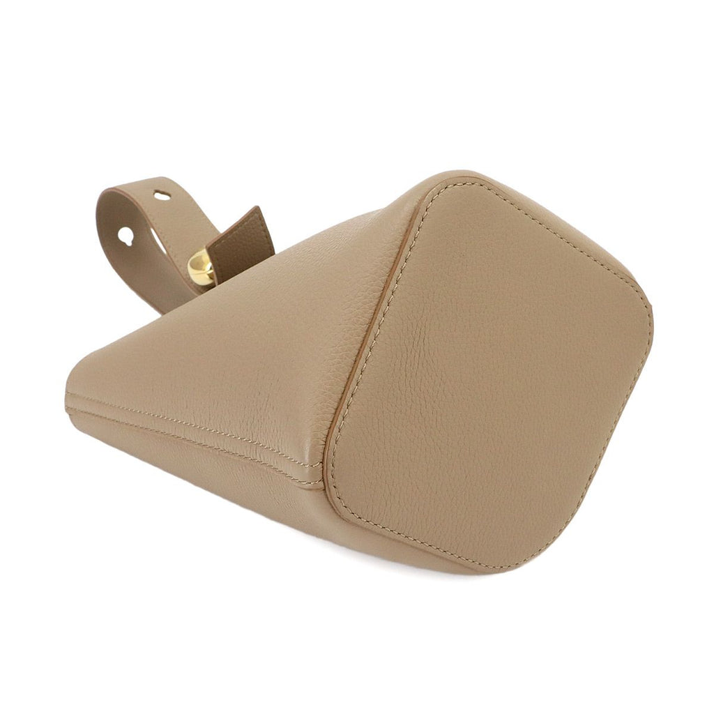 Loewe Pebble Bucket Bag Mini 2-Way Leather Sand — view 5
