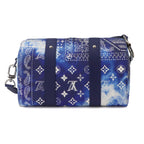 Louis Vuitton Monogram Bandana City Keepall Shoulder Bag Blue White — view 3