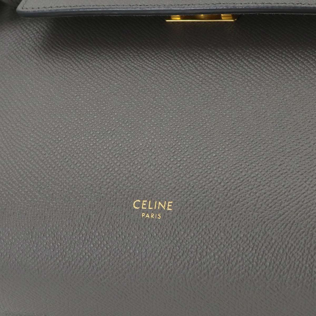 Celine Belt Bag Micro 2-Way Leather Gray Gold — view 7