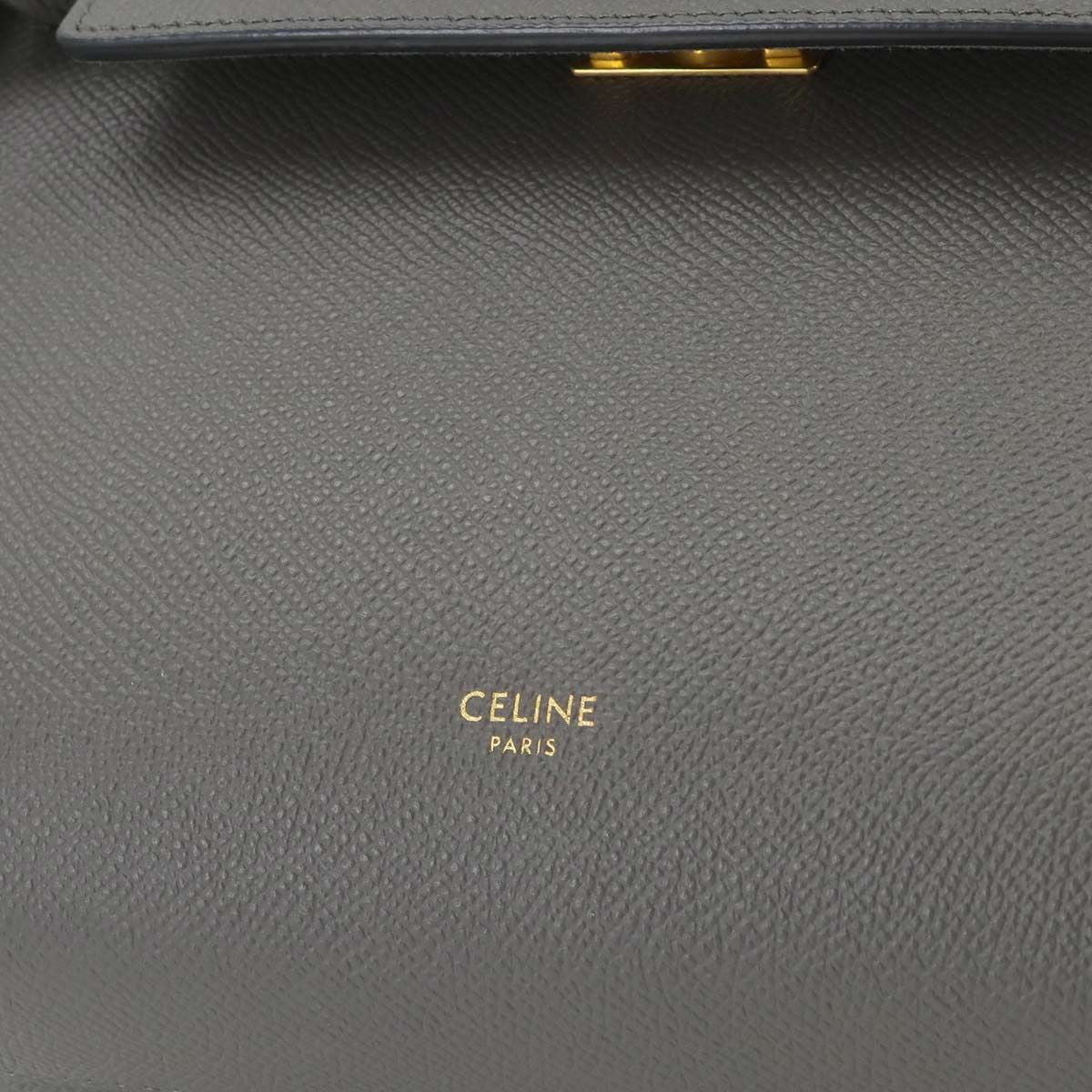 Celine Belt Bag Micro 2-Way Leather Gray Gold — view 7