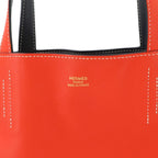 Hermes Double Sens 28 Reversible Tote Bag Sikkim Orange Black — view 8