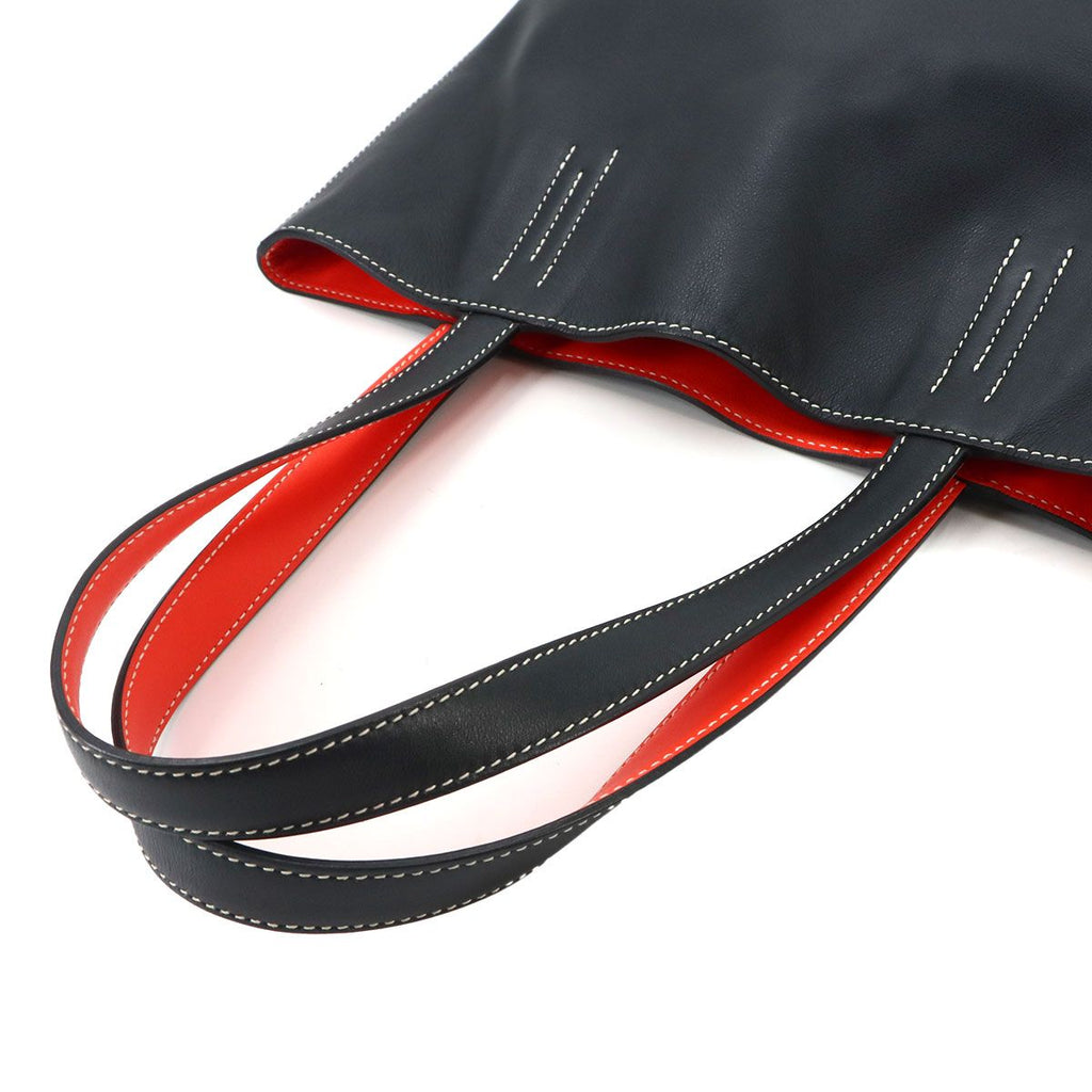 Hermes Double Sens 28 Reversible Tote Bag Sikkim Orange Black — view 6